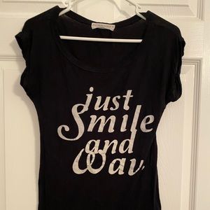 3 for $25 just smile and wave tee